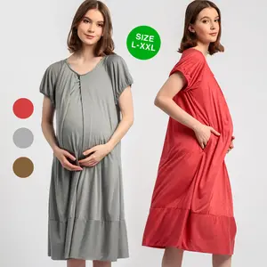 Baju Hamil Hinata Baju Menyusui Dress Busui BIG Size BS07