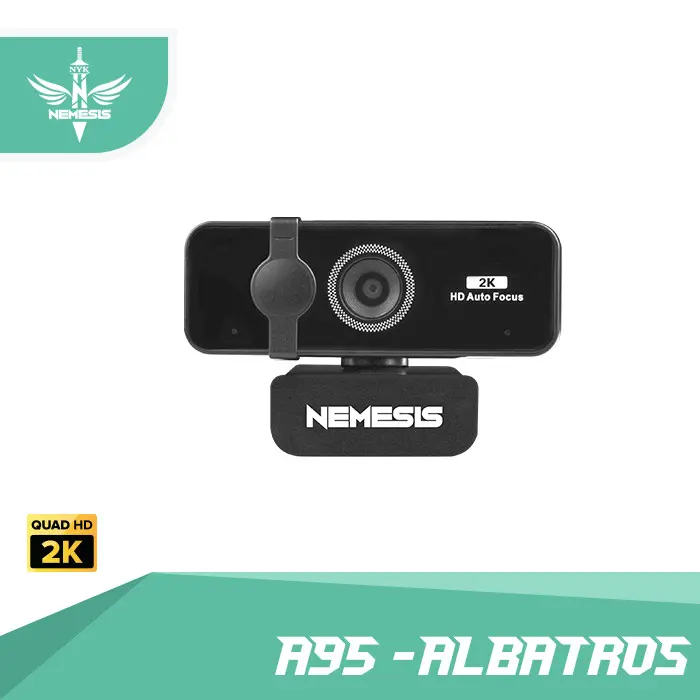 NYK Nemesis A95 ALBATROS Quad HD Gaming Webcam with 2k Resolution 0