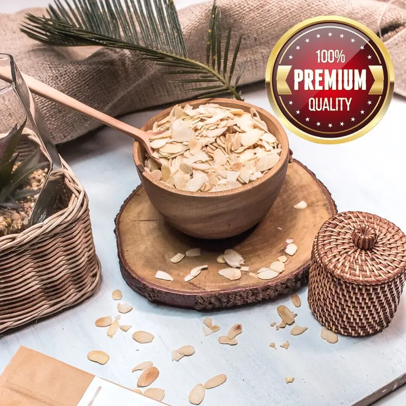 Organic Paradise Roasted Slice Almond 1 Kg / Kacang Almond Slice Panggang 1 Kg USA NON GMO 1