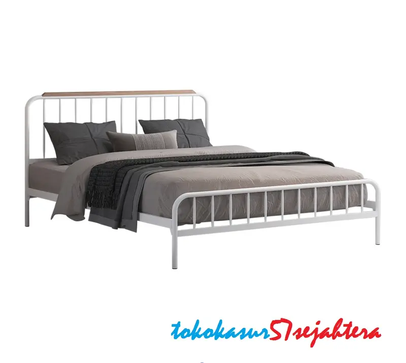 Ranjang Besi Minimalis - MetalBed - BED MARINA 120 dan 160 0