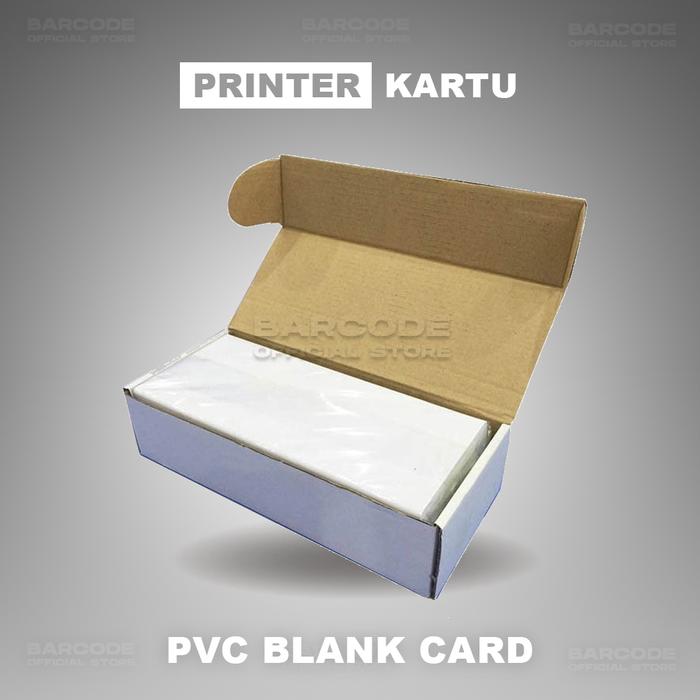 Gambar Kartu PVC Putih Polos Blank ID Card Printer Fargo Hiti Magicard Smart dari Barcode Store Solutions Kota Administrasi Jakarta Pusat Tokopedia
