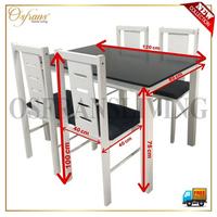 Gambar TERLARIS SET MEJA MAKAN KAYU MILANI - KHUSUS JABODETABEK - dari Osfrans Home Living Kab. Tangerang 3 Tokopedia