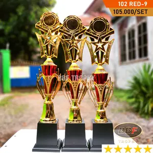 Piala Set Juara 1-2-3 Model 102-9 Merah/Biru/Hijau