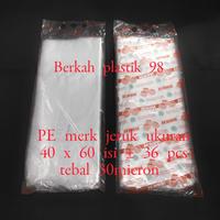Gambar kantong plastik PE Bening uk 40x60, plastik Bening, plastik sayur dari berkah plastik 98 Kota Administrasi Jakarta Utara 2 Tokopedia