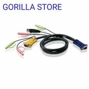 ATEN 1.8M USB KVM Cable dengan 3 in 1 SPHD dan Audio 2L-5302U