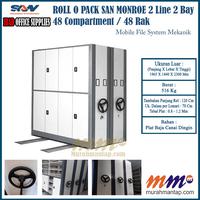 Gambar Roll O Pack San Monroe 2 Line 2 Bay, Mobile File 48 Compartment / Rak dari IBAD OFFICE SUPPLIES Kota Surabaya 1 Tokopedia