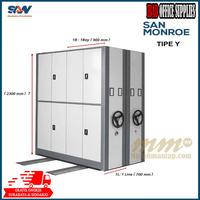 Gambar Roll O Pack San Monroe 2 Line 2 Bay, Mobile File 48 Compartment / Rak dari IBAD OFFICE SUPPLIES Kota Surabaya 2 Tokopedia