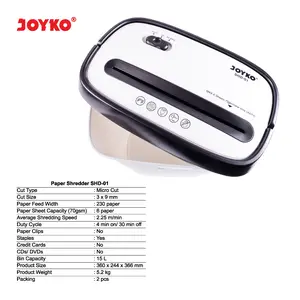 mesin penghancur kertas paper shredder shreder joyko shd 01 micro cut