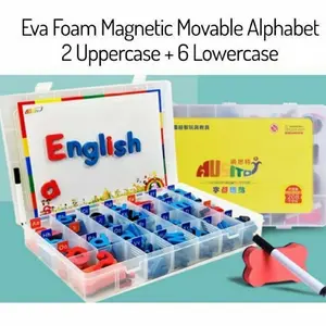 Mainan Edukasi Anak Montessori eva Foam Magnetic Moveable Alphabet
