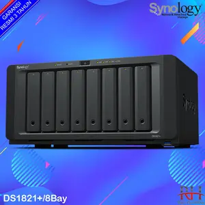 Synology NAS DS1821+ 8GB ECC - 8Bays, AMD Ryzen V1500B, 4xGbE, PCIe