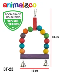 AnimalnCo BT-23 Bird Toy Mainan Bahan Alami Aman untuk Burung Mengunyah Burung Parrot parkit Conure