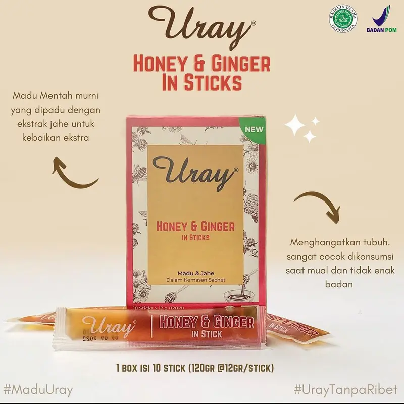 Madu Uray in stick - 120g isi 10 sachet 2