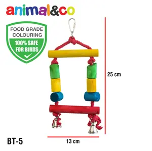 AnimalnCo BT-5 Bird Toy Mainan Burung gigitan Parrot Afgrey Conure