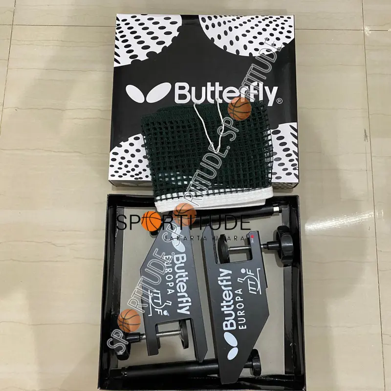 Net dan Tiang Pingpong Butterfly Europa PREMIUM (SATU SET) 3