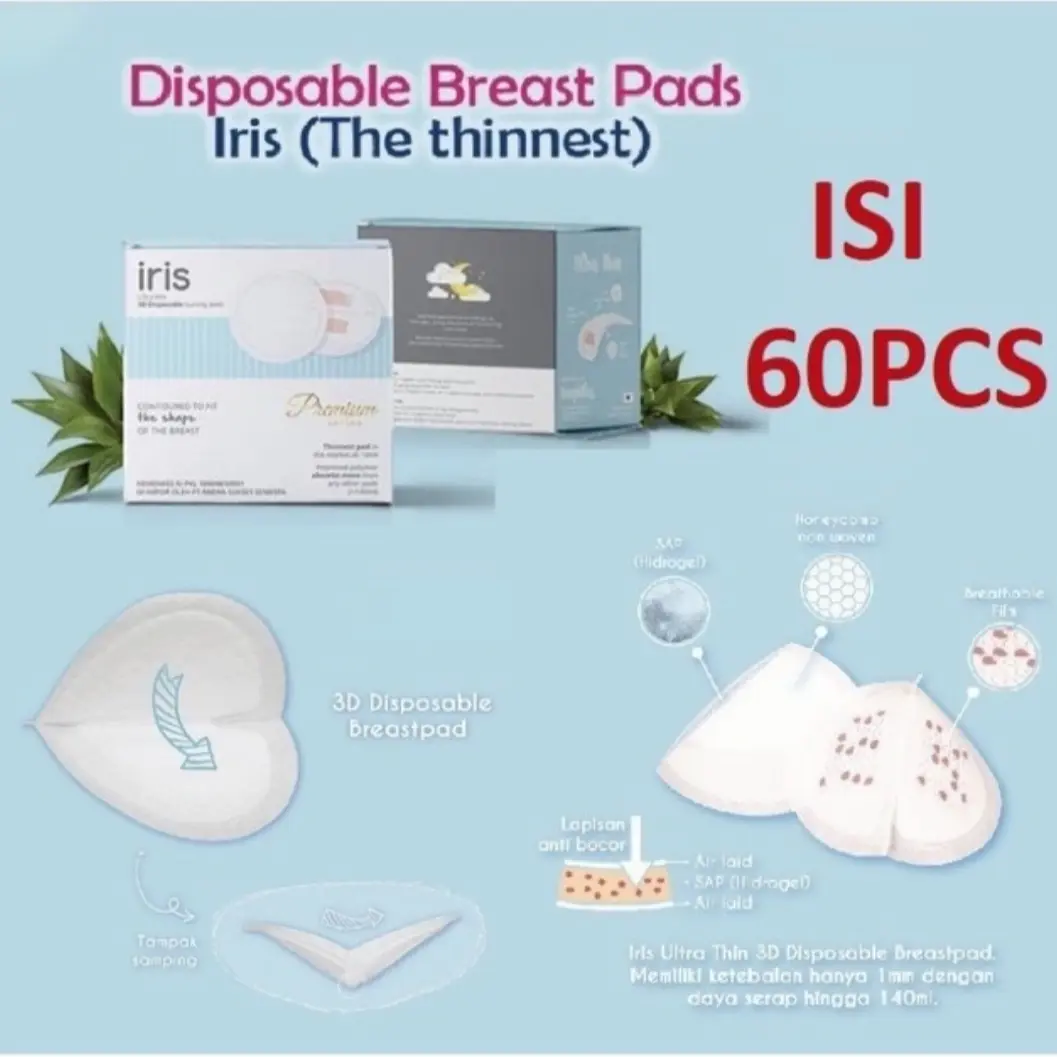 Iris Breastpad isi 60pcs - Honeycomb Breast Pad Spectra Penyerap Asi