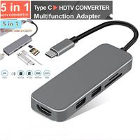 Gambar USB C To HDTV 5 in 1 Multifunction Adapter Converter 5 Ports - 649789 dari Mediatech Travel Gadget Kota Administrasi Jakarta Utara 2 Tokopedia