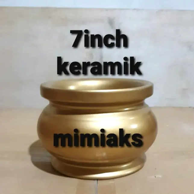 Hiolo Hio lo Tempat Hio Keramik Emas 7inch mas