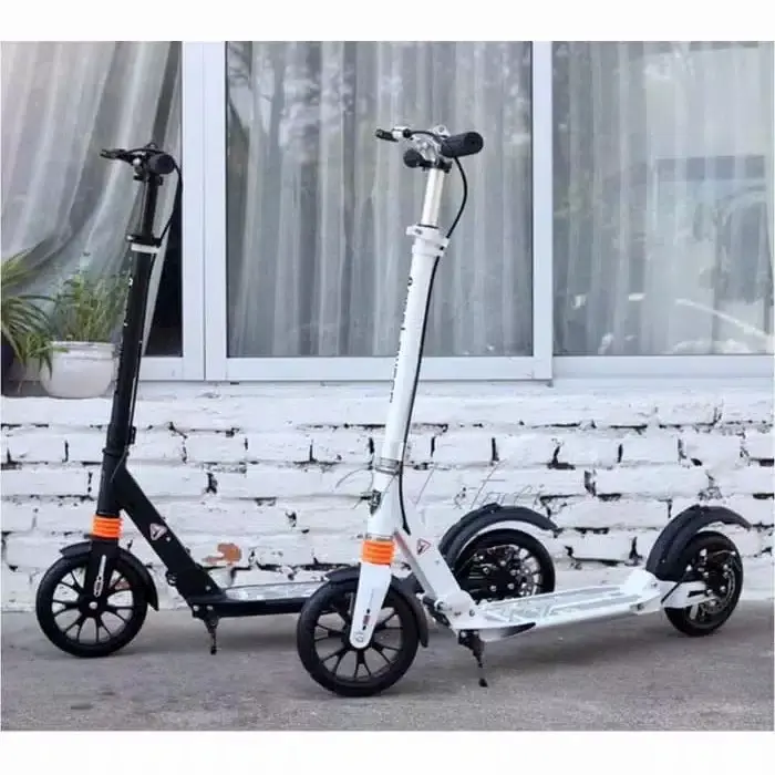 Skuter Dewasa Manual Urban Scooter Disc Brake Rem Cakram 2