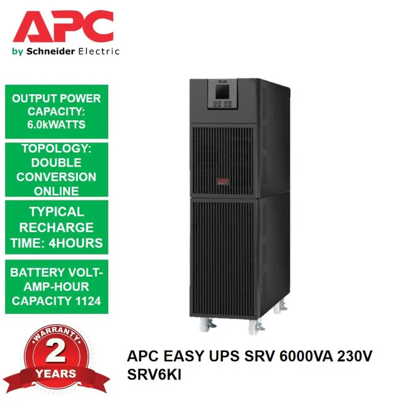 UPS APC SRV6KI SRV6000 6000VA 6000W Double-conversion On-line UPS