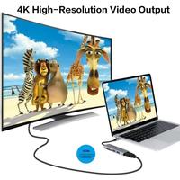 Gambar USB C To HDTV 5 in 1 Multifunction Adapter Converter 5 Ports - 649789 dari Mediatech Travel Gadget Kota Administrasi Jakarta Utara 5 Tokopedia