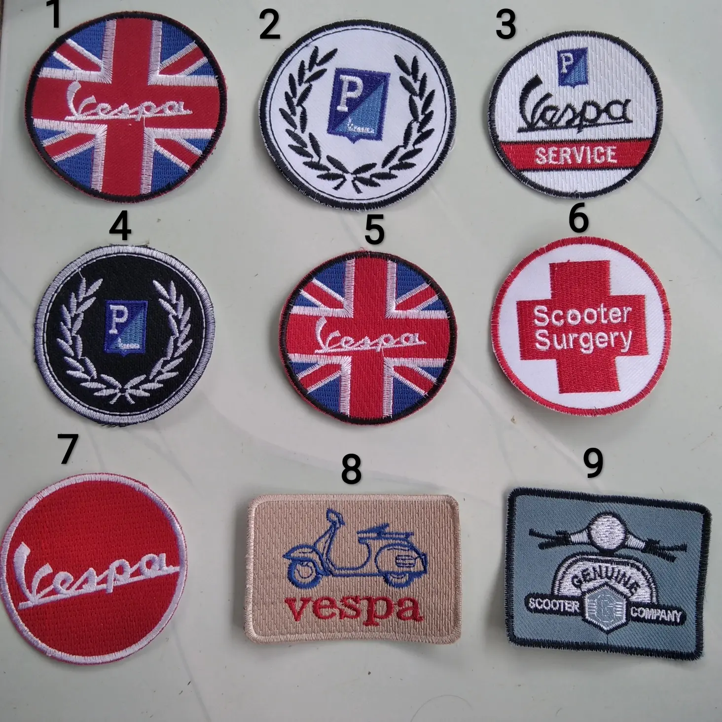 bordiran embelm jaket patch vespa keren