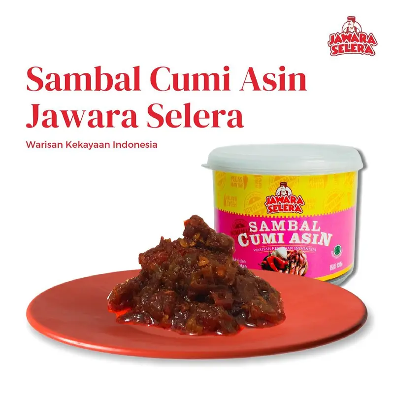 SAMBAL JAWARA SELERA - SAMBAL IKAN ROA - CAKALANG  - CUMI - TERI MEDAN - JENGKI BAWANG -TERASI IKAN - JAMBAL 5