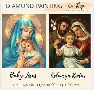 DIY diamond painting manik rohani Kristiani Katolik religi