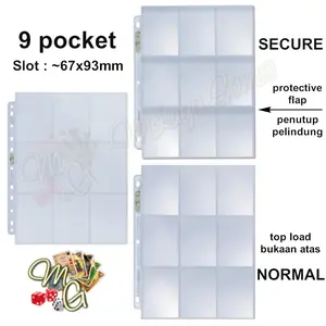Ultra Pro 9Pocket SECURE Platinum Page 63x88mm Pokemon MTG KPop Sport