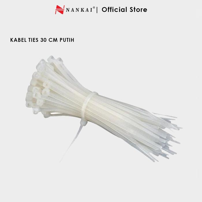 Gambar Kabel Ties Putih ukuran 30 cm - isi 100 pcs Nankai dari Nankai Tools Kab. Tangerang Tokopedia