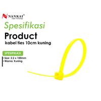 Gambar Kabel Ties Kuning ukuran 10 cm - isi 100 pcs Nankai dari Nankai Tools Kab. Tangerang 3 Tokopedia