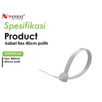 Gambar Kabel Ties Putih ukuran 40 cm - isi 100 pcs Nankai dari Nankai Tools Kab. Tangerang 3 Tokopedia