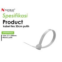Gambar Kabel Ties Putih ukuran 30 cm - isi 100 pcs Nankai dari Nankai Tools Kab. Tangerang 3 Tokopedia