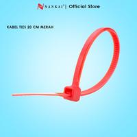 Gambar Kabel Ties Merah ukuran 20 cm - isi 100 pcs Nankai dari Nankai Tools Kab. Tangerang 1 Tokopedia