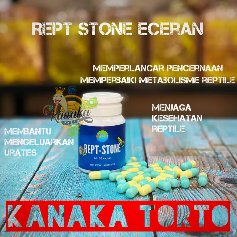Rept-Stone Eceran Obat Bladder Stone BS Torto Sulcata Iguana Reptile 0