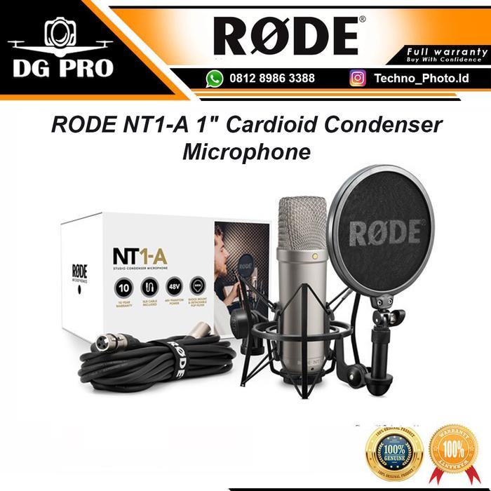 Gambar RODE NT1-A 1" Cardioid Condenser Microphone - RODE NT1A Original dari DG PRO KAMERA Kota Administrasi Jakarta Pusat Tokopedia