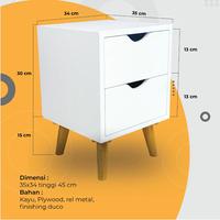 Gambar Nakas Minimalis NKS-WT01 dari furniture comeworks official Kota Tangerang Selatan 2 Tokopedia