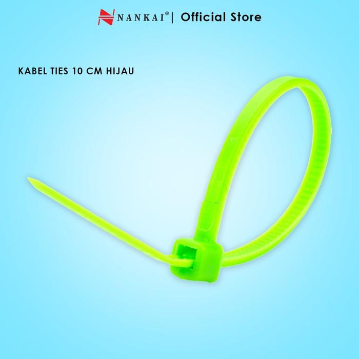 Gambar Kabel Ties Hijau ukuran 10 cm - isi 100 pcs Nankai dari Nankai Tools Kab. Tangerang Tokopedia