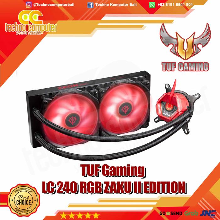 Gambar LIQUID COOLER ASUS TUF GAMING LC 240 RGB ZAKU II EDITION dari Techno Computer Bali Kota Denpasar Tokopedia