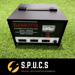 STABILIZER/AVR / STAVOLT SERVO MOTOR 1000VA MERK SAMOTO GARANSI 1 THN