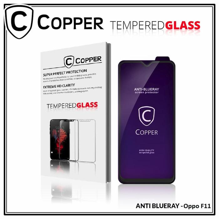 Gambar COPPER TG Blueray HD Kompatible Untuk - Oppo F11 - COPPER Tempered Glass ANTI-BLUERAY (Full Glue) dari Copper.Medan Kota Medan Tokopedia
