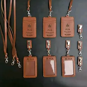 id card holder kulit nametag