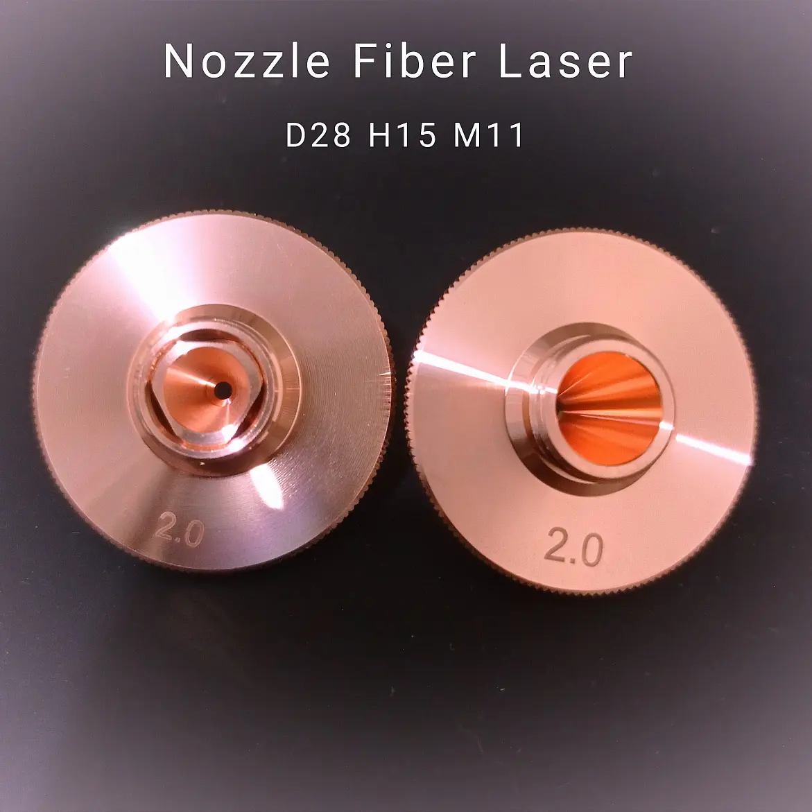 Nozzle Fiber Laser Cutting D28 mm Single dan Double layer