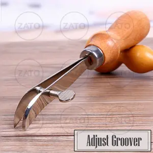 Adjustable Creaser Groover leather tools perlengkapan kulit