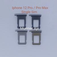Gambar sim card tray slot sim card iphone 12 pro, Pro Max single sim oem - Graphite dari Murmeraje Kota Tangerang 1 Tokopedia