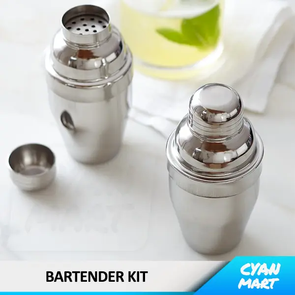 Gelas Kocok Minuman Mini Shaker Cocktail Bartender Kit Stainless Steel 2