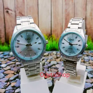 Jam Tangan Couple Pasangan Q&Q Analog QZ48J201Y QZ49J201Y Original