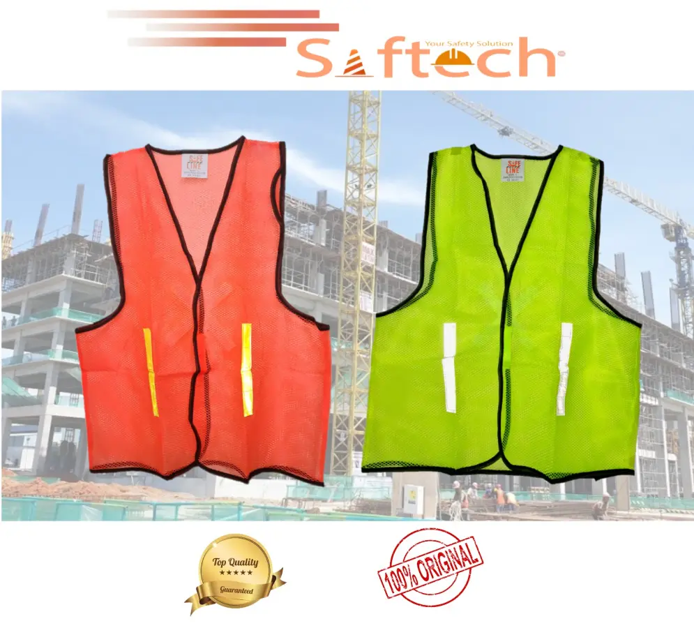 Rompi Jaring Safety Proyek Murah Orange Hijau Safe line Net Vest