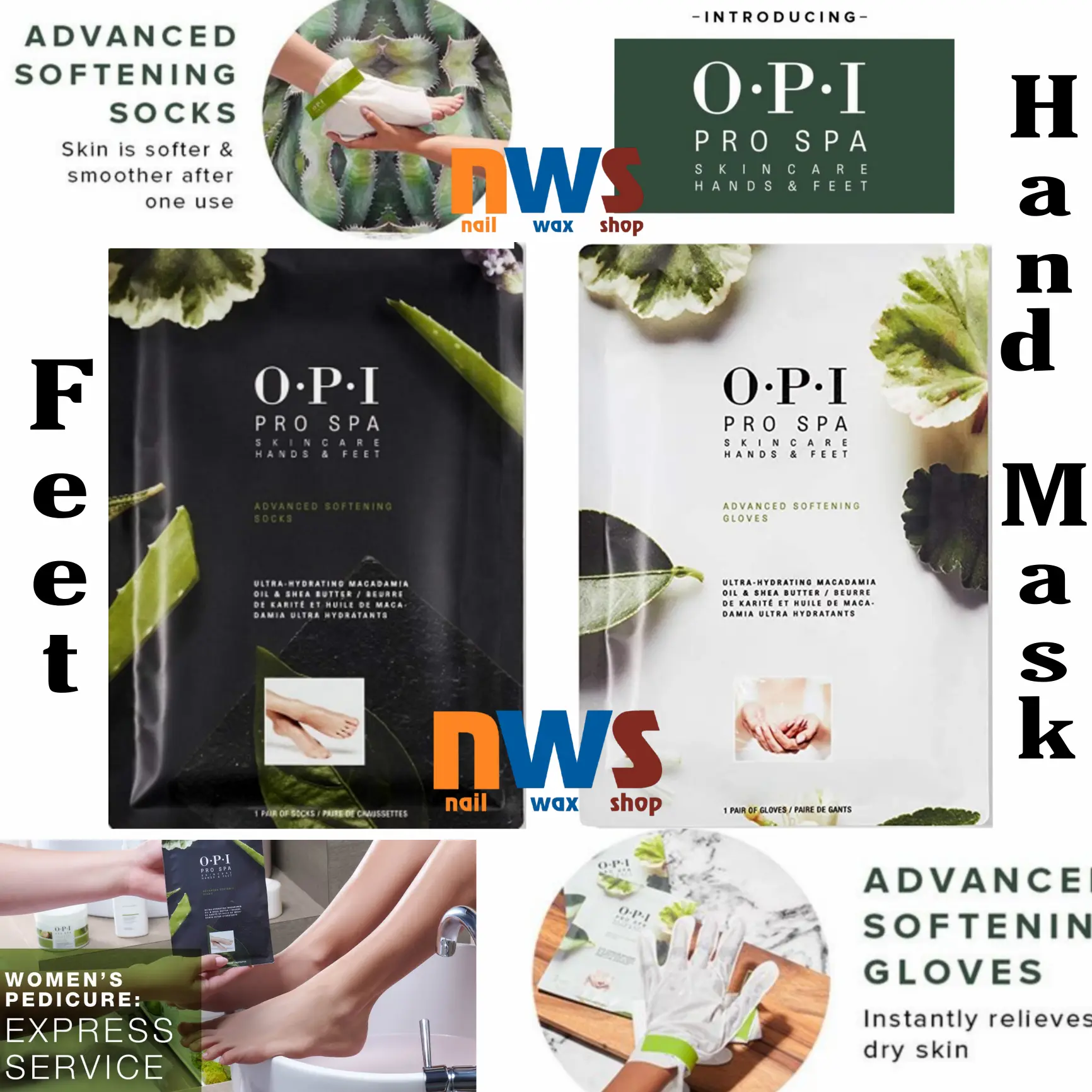 OPI ProSpa Intensive Moisturising Hand Mask / Feet Mask Treatment