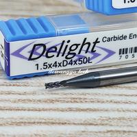 Gambar Carbide endmill 1.5mm shank 4mm end mill 1.5 mm 4 flute flat mill dari DEWANGGA TECH Kota Bekasi 3 Tokopedia