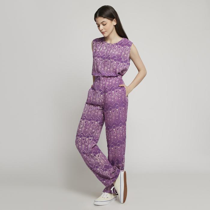 Gambar Batik Fractal Set Pakaian Wanita Batik Motif Melik Warna Ungu Fit To M dari Batik Fractal Kota Bandung Tokopedia